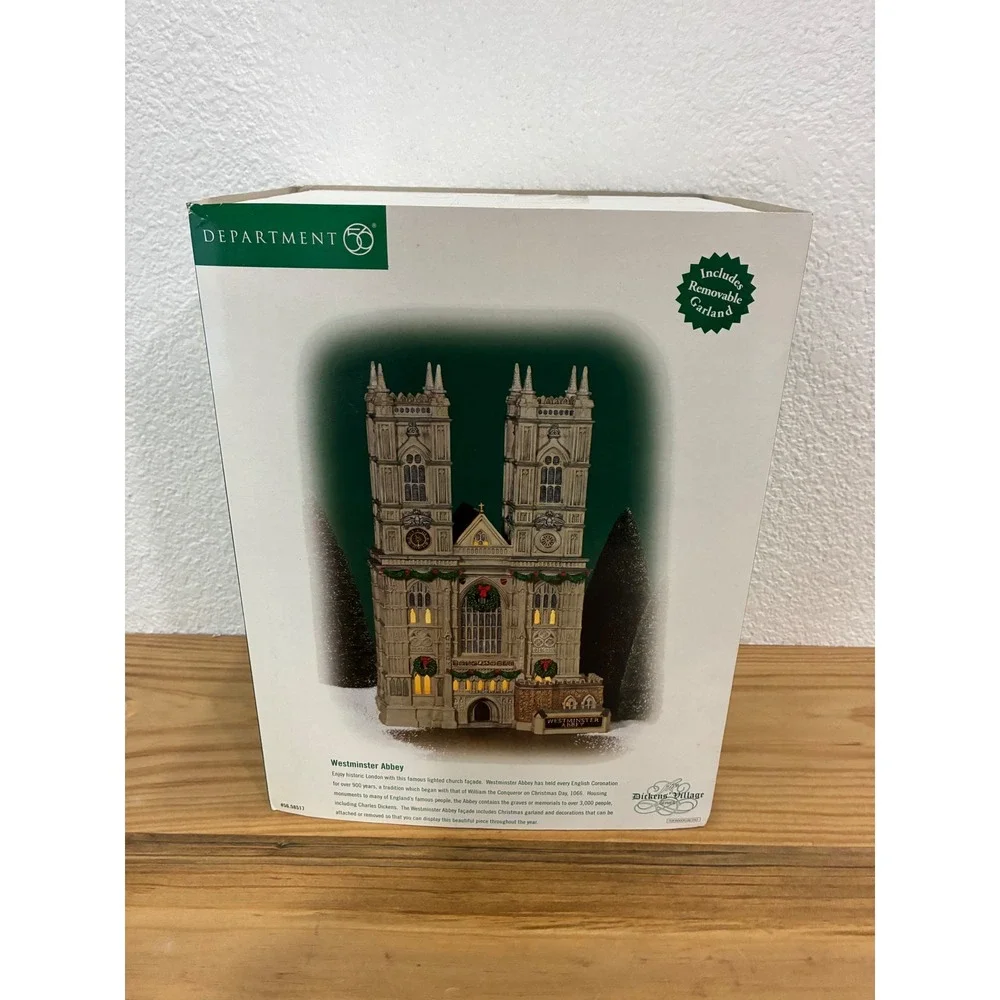 Department 56 Dickens Village Westminster Abbey Lighted Church